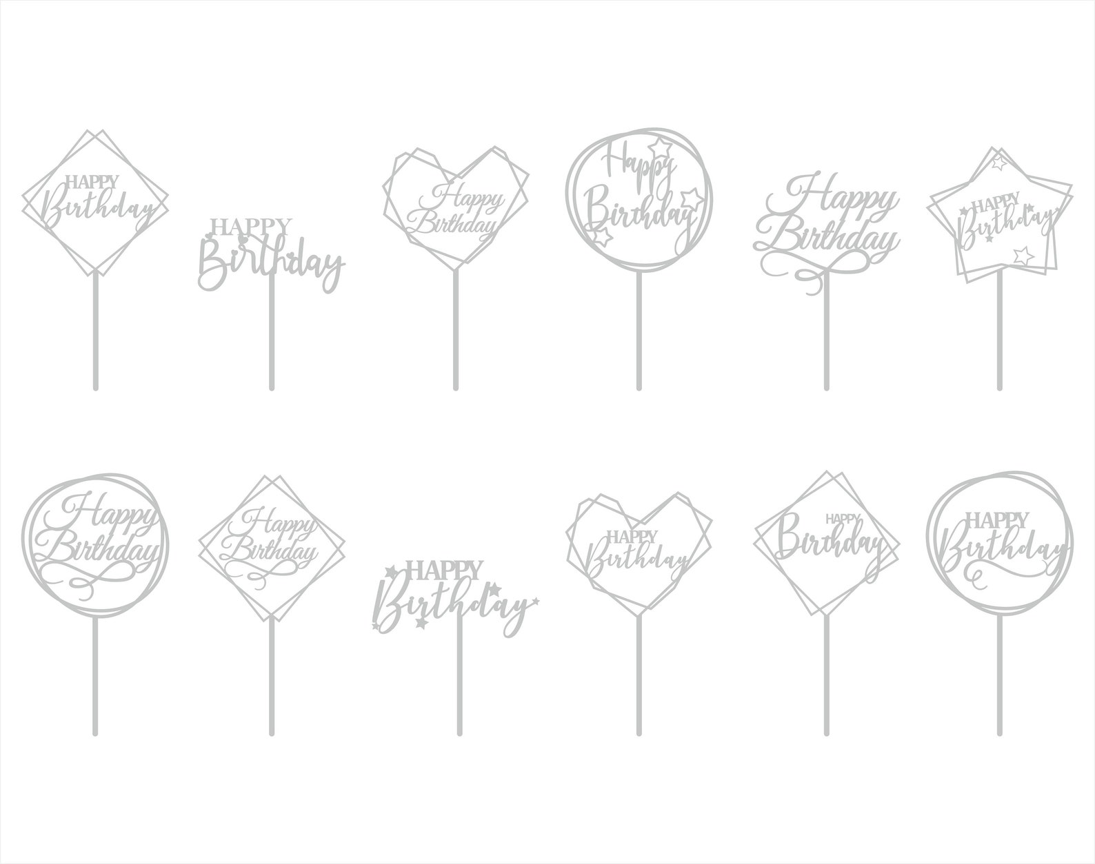 Free Free Cake Topper Svg Bundle 235 SVG PNG EPS DXF File
