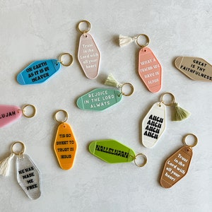 Scripture & Encouragement Hotel Keychain