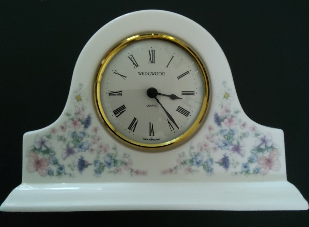 Wedgwood Angela Mantle Clock Etsy