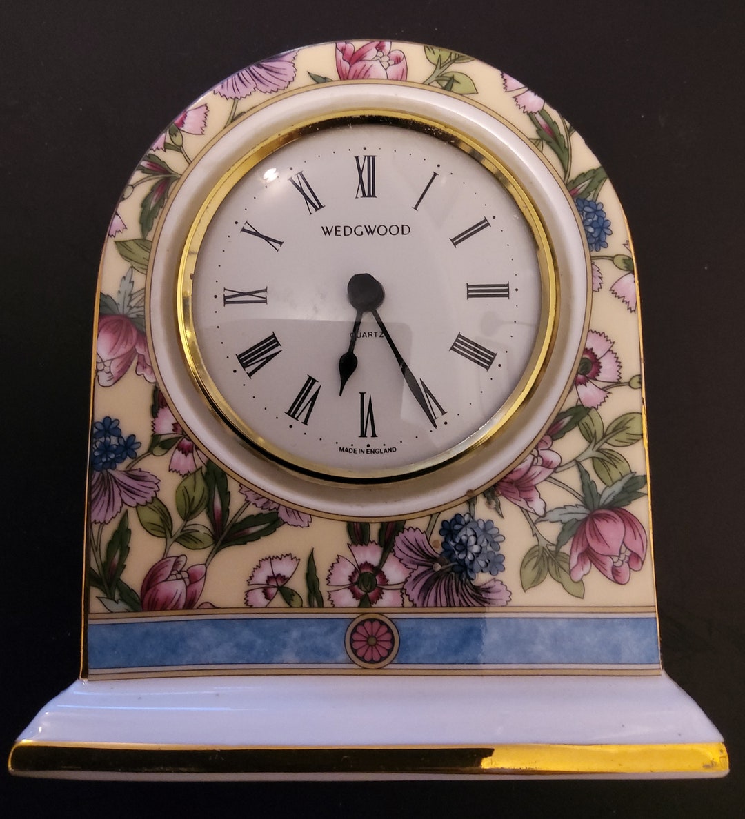 Wedgwood Sarah Bonechina Mantle Clock 1995 Etsy