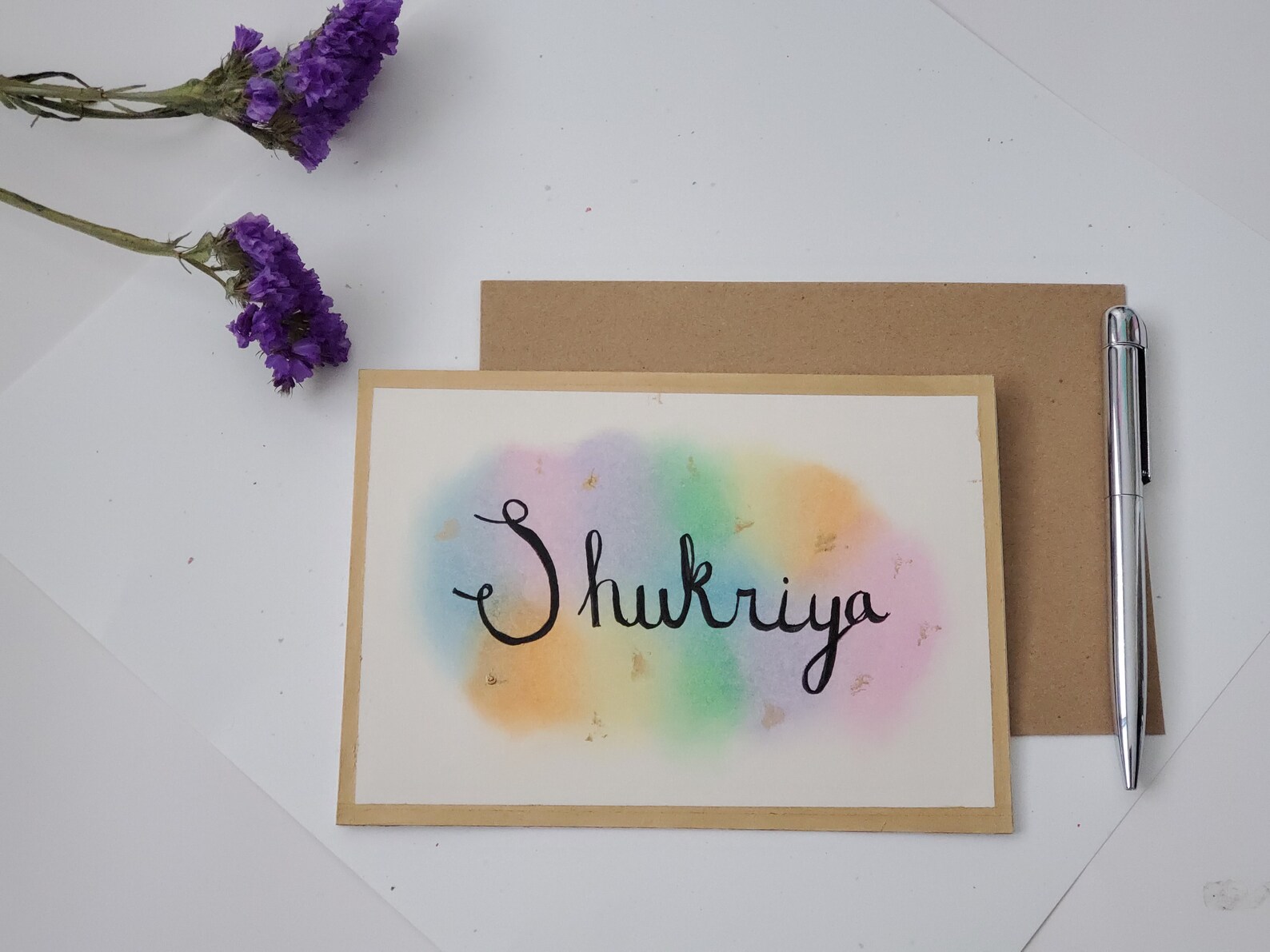 Shukriya Card Thank You Greeting Card English Urdu Etsy