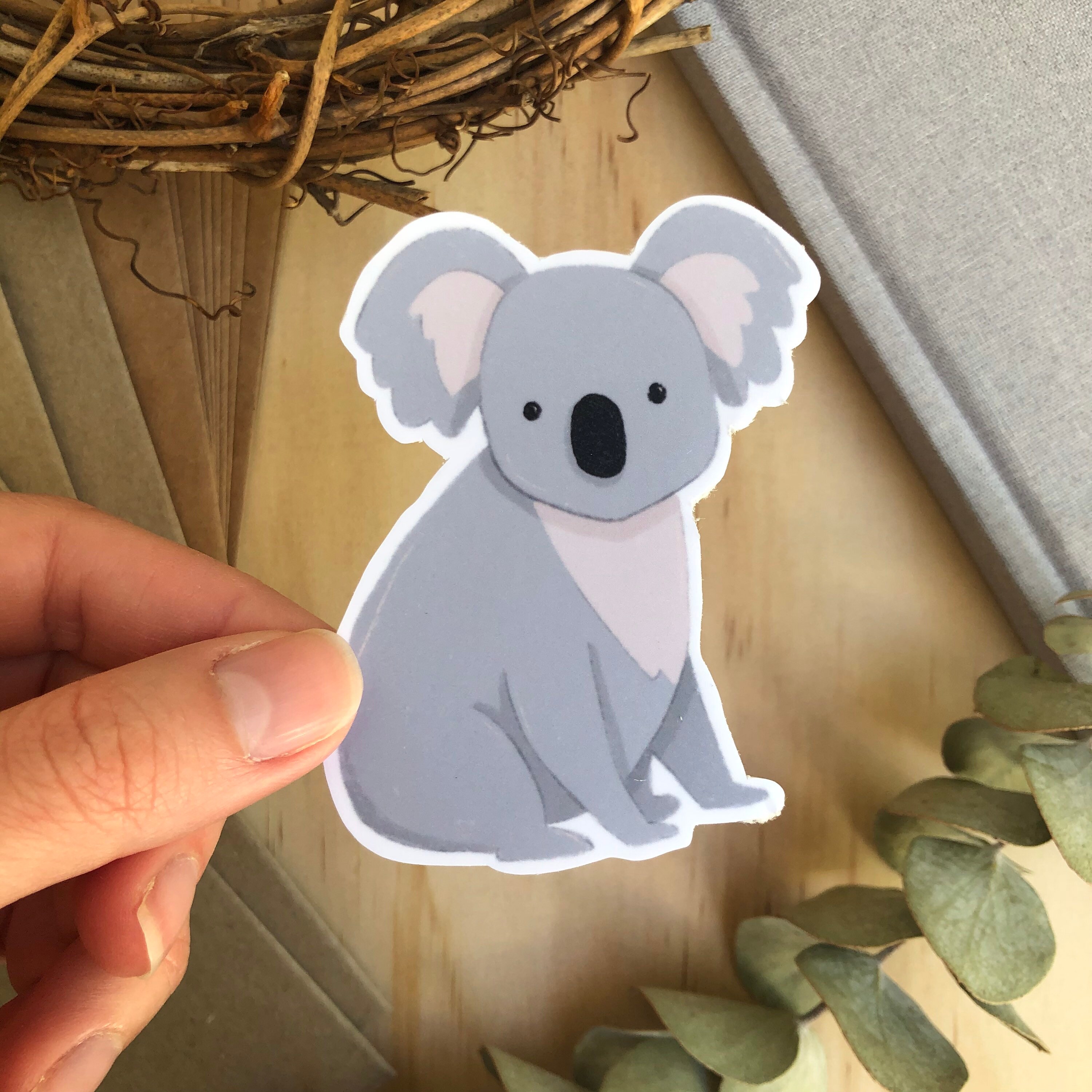 Koala Sticker Vinyl Sticker Laptop Sticker Hydro flask Etsy