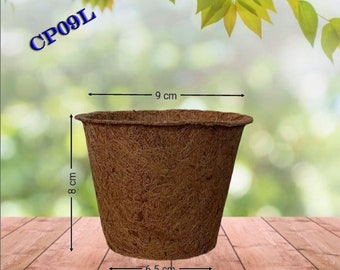 3 Coir pots,Coco coir seed starter pots,Biodegradable coco coir pots,coconut fiber grow cups for seeds,Nursery Pots,Eco friendly products
