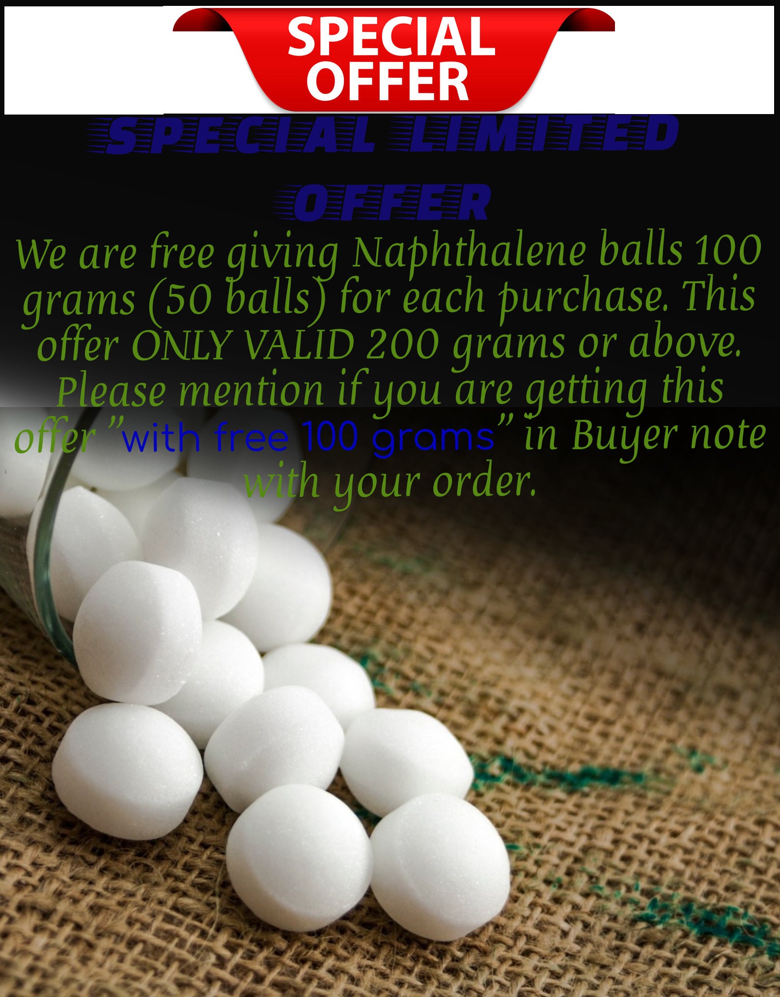100 pure and original Naphthalene Balls Refined Pure Moth Etsy