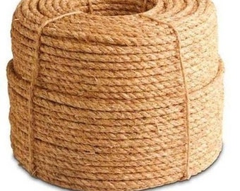 Eco Friendly Coconut Coir Fiber Rope, Natural Coconut Fiber Rope,authentic  Braided Coconut Husk, Coconut Sennit -  Canada