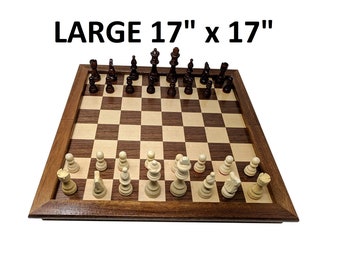 Details about Wooden Chess Set Chessboard Handmade Wood Pieces Square Table Board Storage Box Details about Wooden Chess Set Chessboard Handmade Wood Pieces Square Table Board Storage Box