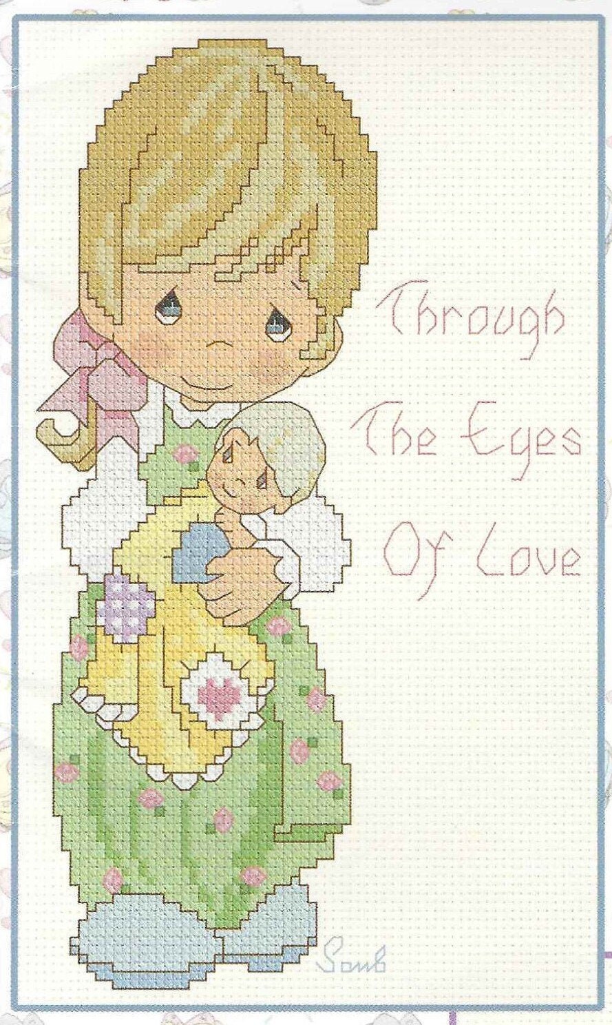 Precious Moments Cross Stitch Pattern Through The Eyes Of Etsy