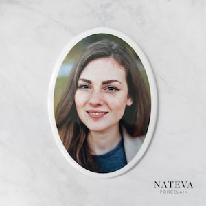 Oval Ceramic Porcelain plaque Photo - Headstone picture in Many Sizes with High quality Porcelain Ceramic Photo
