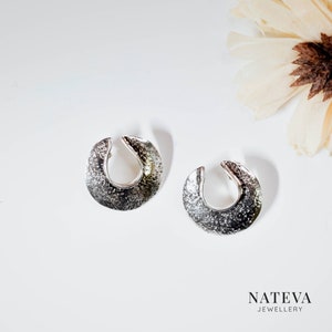 Silver 925 Handcrafted Horse petal Earrings