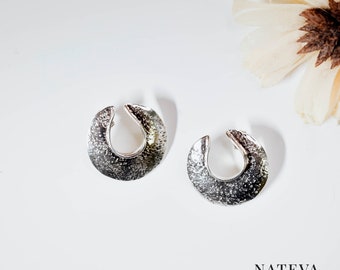 Silver 925 Handcrafted Horse petal Earrings
