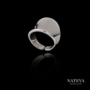 Rhodium Plated Silver 925 Ring
