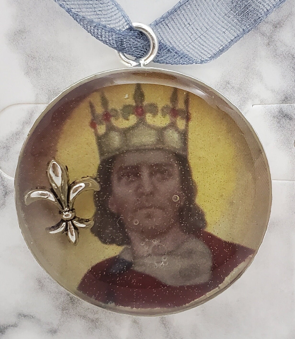 Necklace Pendant Coin of King Louis XIV Very Beautiful 