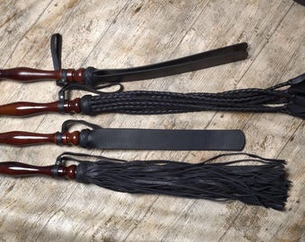 Leather Flogger 9 Tails, BDSM, Whip Genuine Leather, Real Leather WHIPS