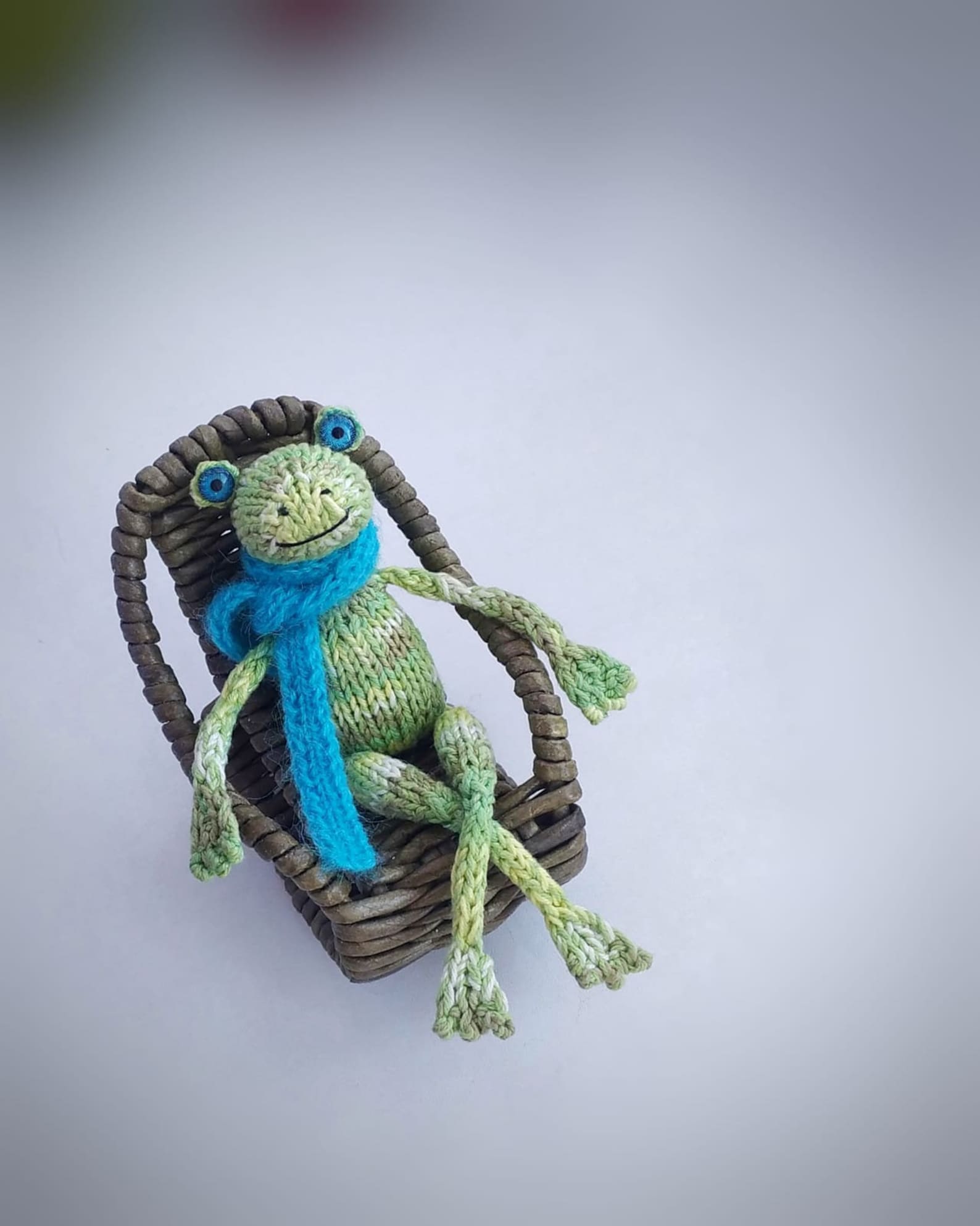 Frog knitting pattern exotic tiny figurine diy animal Etsy