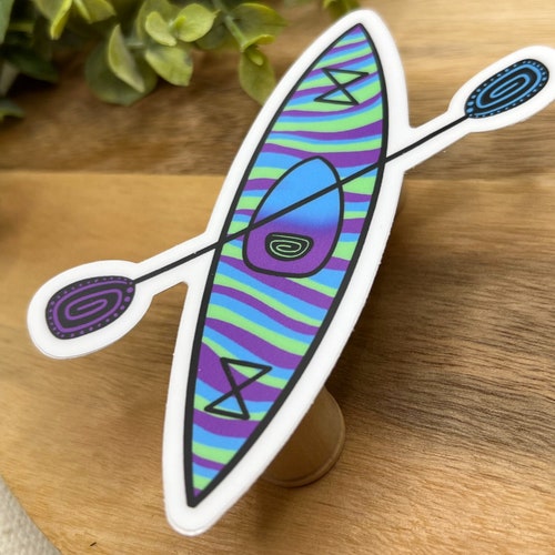Kayak Sticker Vinyl Waterproof Decal Aesthetic Adventure Etsy