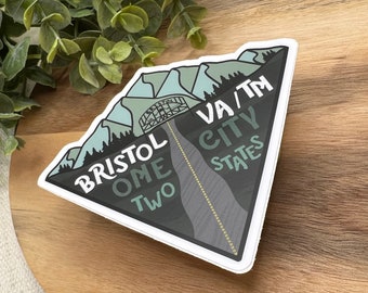 Bristol Virginia Tennessee Sticker [WATERPROOF]