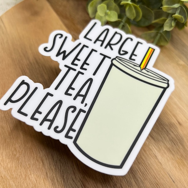 Sweet Tea Sticker [WATERPROOF]