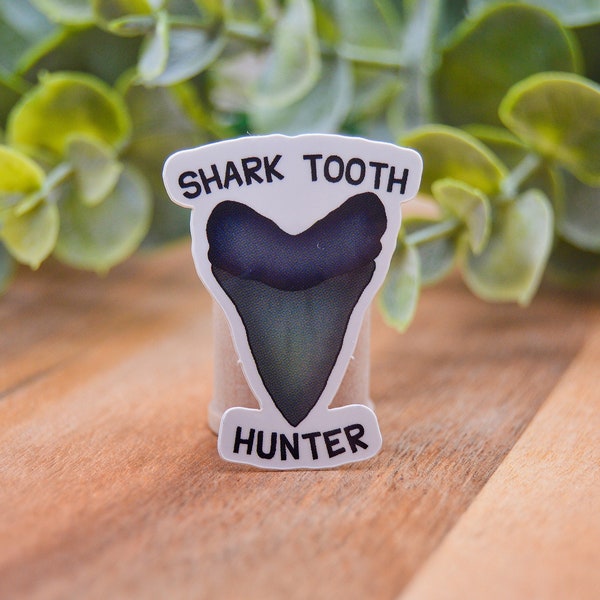 Shark Tooth Hunter Mini Sticker [WATERPROOF]
