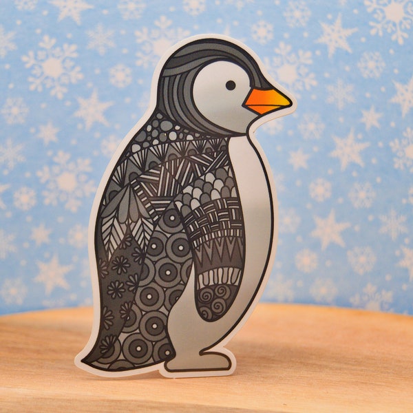 Penguin Sticker, Emperor Penguin Sticker [WATERPROOF]