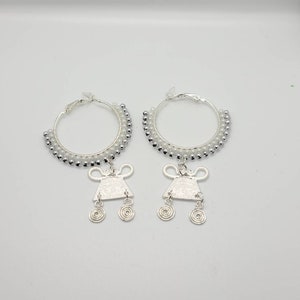 Hmong Hoop Earrings
