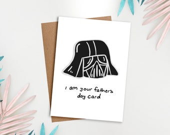 Father's Day Card | Star Wars Darth Vader Card, Love Card, Father's Day Card, Card for Dad, You Are My Father card, Gift for dad, Funny Card