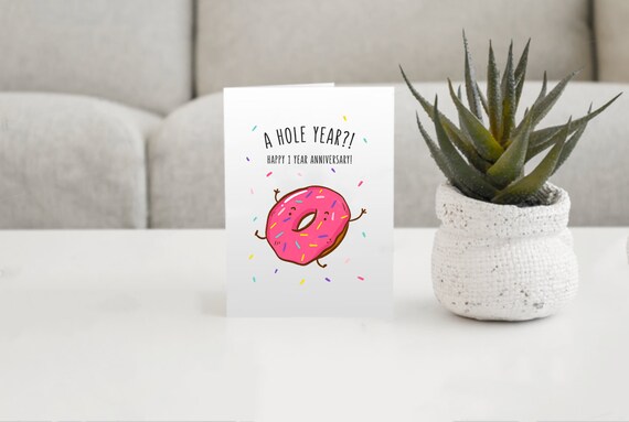 Donuts Are Amazing Happy Anniversary Card Love Card Appreciation card Greeting Card Donut Card Cute Card Quarantine Card Covid Card