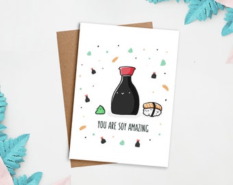 You Are Soy Amazing card | Cute Card, Mother's Day Card, Mother's Card, Love Card, Appreciation Card, Greeting Card, Mom Gift, Mother's Day