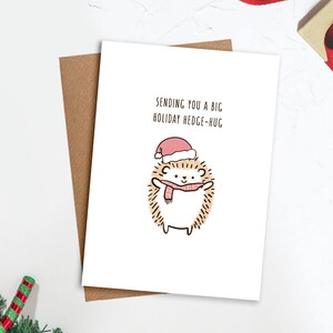 Vous envoyer une grande carte de câlin de haie de vacances | Cartes de vacances, Carte mignonne, Carte Covid, Carte Miss You, Cartes de Noël, Hérisson, Cartes de quarantaine