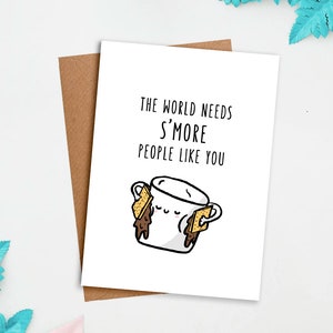 Le monde a besoin de plus de gens comme vous | Carte amour, carte mignonne, carte de la Saint-Valentin, carte d'anniversaire, carte de jeu de mots nourriture, carte de remerciement