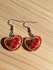Pastry |CLIP ON OPTION| earrings lesbian weird dessert tart strawberry 
