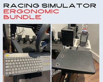 Dual-Swivel Keyboard Mount + Mousepad Bundle | Ergonomic Simulator Setup
