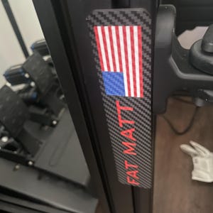 Custom Racing Simulator Nameplates – Personalize Your Rig!