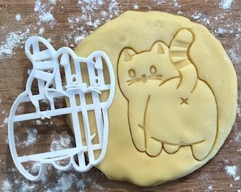 Cat Butt Cookie Cutter, Cat lover gift, fondant clay cutter, Animal lover gift, Cat mom gift, cutter Cat gift, DIY wedding favor