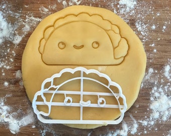 Taco cookie cutter, Taco tuesday, fondant clay cutter, Food lover gift, Gift for mom, DIY wedding favor, Food gifts