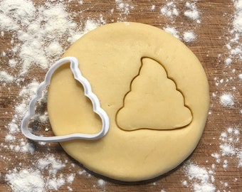 Poop emoji cookie cutter, Polymer clay Cutter, Fondant cutter, Jewelry cutter, Earring cutter, Birthday party favor, geek gift, Dog poop