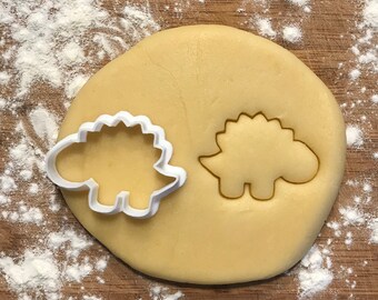Dinosaur cookie cutter, Stegosaurus cookies, Polymer clay Cutter, Fondant cutter, Jewelry cutter, Earring cutter, Birthday party favor