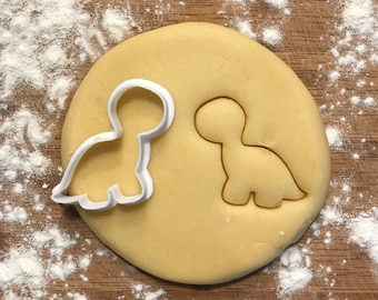 Dinosaur cookie cutter, Brontosaurus cookies, Polymer clay Cutter, Fondant cutter, Jewelry cutter, Earring cutter, Birthday party favor