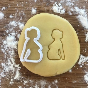 Pregnant women cookie cutter, Baby shower favor,  Polymer clay cutter, Earring cutter, Jewelry cutter, Gender reveal, Gift for pregnant
