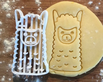 Llama cookie cutter, llama gifts, fondant clay cutter, Animal lover gift, Gift for mom, DIY wedding favor, Llama birthday party favor