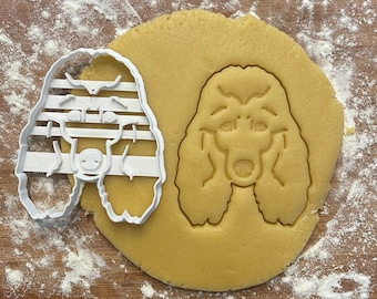 Poodle face cookie cutter, Poodle gift idea, Poodle gifts, dog lover gift, dog biscuit, fondant clay cutter, Poodle dog mom, Dog biscuit