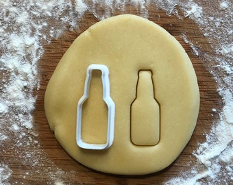 Beer bottle cookie cutter, Wine bottle, Polymer clay cutter, Earring cutter, Jewelry cutter, Food cookie cutter, Beer cookie cutter