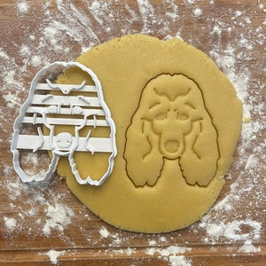 Poodle face cookie cutter, Poodle gift idea, Poodle gifts, dog lover gift, dog biscuit, fondant clay cutter, Poodle dog mom, Dog biscuit