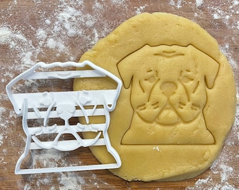 American Bulldog face cookie cutter, Bulldog gift idea, Bulldog gifts, dog lover gift, dog biscuit, fondant clay cutter, Bulldog mom gifts