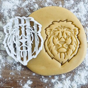 Lion head cookie cutter, Safari baby shower, Jungle big cat, Zoo cookie cutter, Lion biscuit, Africa wild animal, Gift gifts present