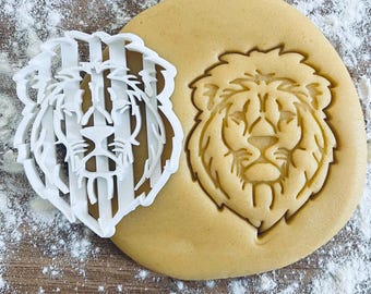 Lion head cookie cutter, Safari baby shower, Jungle big cat, Zoo cookie cutter, Lion biscuit, Africa wild animal, Gift gifts present