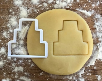 Three Tier  Wedding Cake cookie cutter, Polymer clay cutter, Earring cutter, Jewelry cutter, Wedding cookies, Wedding party favors
