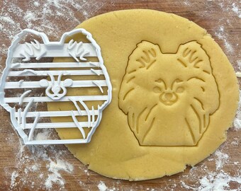 Pomeranian face cookie cutter, Pomeranian gift idea, Pomeranian gifts, dog lover gift, dog biscuit, fondant clay cutter, Pomeranian dog mom