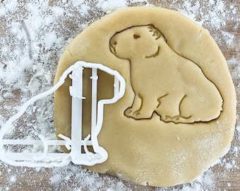Capybara cookie cutter, Cute Capybara gift, Funny cookie cutter, Pastry Fondant Dough Biscuit cutter, Kitchen Present, Baking gifts