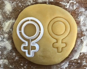 Venus symbol cookie cutter, Female sign, Polymer clay cutter, Earring cutter, Jewelry cutter, Bachelorette party, Gender reveal