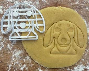 Dachshund face cookie cutter, Dachshund gift idea, Dachshund gifts, dog lover gift, dog biscuit, fondant clay cutter, Dachshund mom